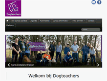 Tablet Screenshot of dogteachers.nl